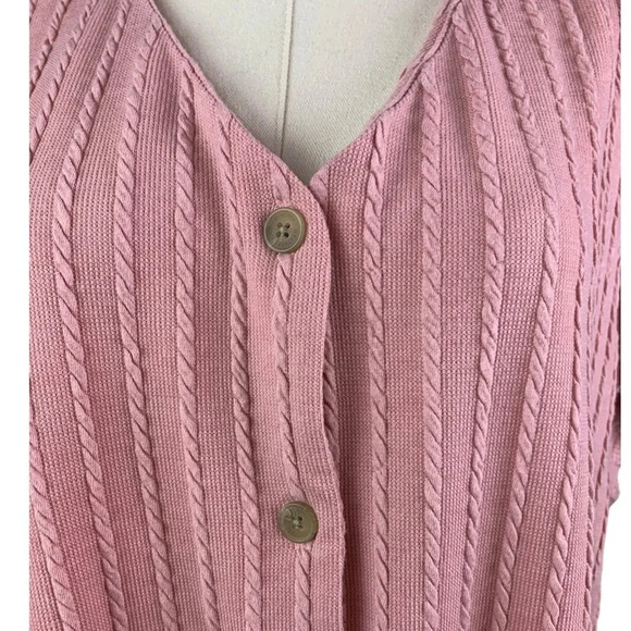 Weatherproof Vintage Pink Blouse with Tie at Bottom (Size XXL) - Picture 2 of 3
